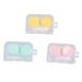 Agoneir contact lens container monochrome set contact lens container lentil box mini plastic soak sortable travel contact storage for case multi 64*20*40mm