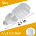 Qeeheng UVB 5.0 Lamps for Reptiles - Energy-Saving Turtle Light Bulb for Tropical Terrariums - 26W Calcium Supplement for Water Turtles & Snakes - Buy Online on GoSupps.com