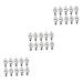 Lurrose Alloy Pendant 30 Pcs Light Bulb Charms Spacer Beads Bulb Pendants Earring Charms Handmade Pendant Accessories Bags