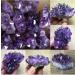 Amethyst Crystals Natural Amethyst Cluster Geode Purple Crystal Quartz Specimen Home Decor JIZTGEDM (Color : 140-160g Size : 1 Piece) 1 piece 140-160g