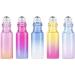 ImiroTree 10 Pack 5ml Essential Oils Glass Roller Bottles - Refillable Color Gradient Bottles with Black Caps - Ideal for Essential Oils & DIY Blends - Buy Online on GoSupps.com