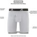 adidas Men's Stretch Cotton 3-Pack Long Boxer Brief - Small - Onix/Black/Black/Grey - Black - Buy Online on GoSupps.com
