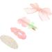 FAVOMOTO 4 Sets Hair Clip Hair Accessories Pearl Hair Clip Baby Hair Barrettes Hair Clips Floral Hair Clip Little Girls Hair Accessories Wedding Decor Tiara Acrylic Hairpin Hair Pink Child - Buy Online on GoSupps.com