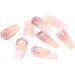 Coffin False Nails Natural Fake Nails French Press on Nails Ballerina Acrylic Stick on Nails 24pcs for Women and Girls (Color : Pink Size : Variety Pack) 1 count (Pack of 1) Pink - Buy Online on GoSupps.com