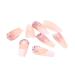 Brishow French Artificial Nails - Pink Glitter Press On Nails for Women & Girls - 24 Piece Set - Buy Online on GoSupps.com