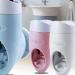 Cabilock 2-Piece Toothpaste Dispenser & Toothbrush Holder Set - Multifunctional Sky Blue Wall-Mounted Toothpaste Press (7.5x6cm) for Easy Cleaning - Buy Online on GoSupps.com