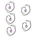 Minkissy 5st necklace with safety buckle Pendant Necklace Crystal Necklace Traditional crystal-trailer decor gemstone trailer necklaces a necklace stone necklace portable