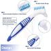 Denture Cleaning Set Including Denture Cleaning Brush Container for False Teeth Bundled with 3 Packs (90 Tablets) of Steradent Active Plus Cleaning Tablets - Buy Online on GoSupps.com