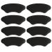 Heel Pads for Too Big Shoes  Self-Adhesive Heel Protectors  Heel Inserts Improved Shoe Fit and Comfort  Prevent Heel Slip and Blister(4Pairs+Black)