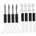 BIUDECO 1 Set Empty Eyelashes Lip Gloss Tubes with Wand Liquid Eyeliner Bottle Refillable Tubes Mini Lip Gloss Bottles Mascara Tube and Wand Mascara Tubes Empty Eyeliner Bottle Lash Brush