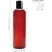 8oz Amber Brown Plastic Bottles (6 pack) with Disc Top Flip Cap - BPA-Free Containers for Shampoo, Lotions, Body Soap, Creams - Buy Online on GoSupps.com