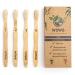 Wowe Natural Bamboo Toothbrush Kids Soft Bristles 4 Pack