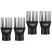 Beavorty 4 Pcs Hair Dryer Comb Diffuser Hair Dryer Nozzle Combs Hair Dryer Attachment for Blow Dryer Picture 13x5cmx2pcs Blackx2pcs