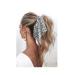 Funlovin 2-in-1 Scrunchies Scarf Hair Ribbon Ties - 6pcs Vintage Ponytail Scarves Scrunchie Set for Women - Buy Online on GoSupps.com