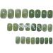 24pcs Press On Nails Medium False Nail Natural Fake Nail with Nail Glue and Adhesive Taps Faux Ongles Squared Green 3D Bowknot Flowers - Buy Online on GoSupps.com