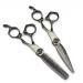 Hair Cutting Scissors 6 Inch Professional Upscale Black Damascus Hair Scissors Cutting Barber Makas Tools Haircut Thinning Shears Hairdresser Scissors Set