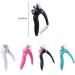 5 set False Nail Art Clippers Manual Stainless Steel Head Manicure Trimmer Reusable Salon Clipping Scissors Tool Black and Rose Red 5 Set Black and Rose Red  - Buy Online on GoSupps.com