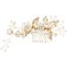 FRCOLOR Set of 5 Pearl Hair Clips White Clothes Hair Accessories Hair Clips with Rhinestone Tiara for Wedding Bridal Comb Bridal Hair Comb Wedding Headpiece Bridal Hair Pin Set - Buy Online on GoSupps.com