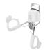 Heated Lash Curler with 2 Speed Temperature Control Long Lasting Curling Metal Ironing Fast Charging Electric Eyelash Curlers (White)