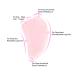 Jovivi Natural Rose Quartz Gua Sha Tool - Wing-Shape Healing Crystal Face Massager for Glowing Skin - Buy Online on GoSupps.com