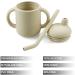 PandaEar Tiny Silicone Training Cup with Straw for Baby and Toddler - White - Buy Online on GoSupps.com