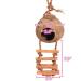 Hanging Bird House with Ladder | Natural Coconut Fiber Shell Nest for Parrots, Parakeets, Lovebirds, Finches, and Canaries | Bird Swing Toy for Hamsters | Pet Bird Cage Accessories - Buy Online on GoSupps.com