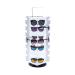 WAOCEO Eyeglass Stand Desktop Rotating Eyeglass Stand Sunglasses Nearsighted Glasses Stand with Mirror Sunglasses Rack