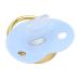 Baby pacifier ultra-light soft shiny silicone pacifier for newborns baby pacifiers for girls for 6-18 months infants for breastfed babies (blue)