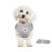 Meioro dog harness with leash reflecting soft padded dogs dishes-active adjustable breast harness for small medium-sized puppy cat-black vest (gray M-breast: 35-40cm) M-breast: 35-40cm gray