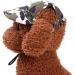 PetPhindU Dog Sun Hat Baseball Cap Peaked Cap & Letter Print Shading Accessory for Dogs Stylish & Functional Brown 2 - Buy Online on GoSupps.com