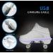 Buy LED 4-Wheel Adjustable Roller Skates - Bright Shoes for Men Women & Kids | White 38 EU - International Shipping Available - Buy Online on GoSupps.com