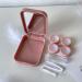 Summer Rainbow Series Contact Lens Etui - Portable Pink Storage Box for Two Pairs of Colored Contact Lenses - Buy Online on GoSupps.com