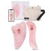 Gua Sha Stein Face Tool-Rosenquarz Gua Sha Stone for full body massage physiotherapy and skin care-Natural Gua Sha Massage Tool with protective cover and certificate of authenticity Wing-Wave-Box
