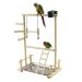 Parrots Playstand Bird Playground Wood Perch Gym Stand Playpen Ladder with Toys Exercise Playgym for Conure Lovebirds