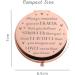 Inspirational Rose Gold Compact Mirror | Unique Gift for Women - Sister, Friend, Mom | Ideal for Graduation, Wedding, Anniversary | Perfect for Thanksgiving, Christmas, Birthday - Shop Now! - Buy Online on GoSupps.com