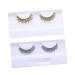 Shiny Exaggerated False Eyelashes Thick Eye Lashes Extension for Women Girls Cosplay Fancy Party Fluffy Fake Lashes Dramatic Stage Makeup Accessory