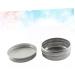 VINTORKY Box Tea Containers Candy Containers for Kitchen Tea Canister Containers with Lids Balm Cosmetic Jars Trip Lotion Aluminium Jar Purses Cream Jars with Lids Travel Metal Candle Size 2 Silver - Buy Online on GoSupps.com