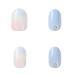 Kiss New York Press and Go False Nails - Full Cover Nails Tips with Self Adhesive Tabs (Blue Sky) - Buy Online on GoSupps.com