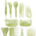 7-Stone Gua Sha Massage Tool - Natural Facial Scraping Board for Body & Face - Rose Quartz & Jade Resin Massage Scraper - Buy Online on GoSupps.com