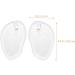 Minkissy 3 Pairs Gel Forefoot Cushions - Painless Toe Protectors for Sandals & Flip-Flops | Heel Grip Inserts | Transparent Foot Pads 10x6.5cm - Buy Online on GoSupps.com