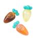 Worparsen Sauce Squeeze Bottle Practical Carrot Style Mini Salad Dressing Ketchup Bottle Reusable Adorable Appearance A