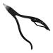 Zalaxt Toenail Clippers Nail Clippers for Thick or Ingrown Toenails Stainless Steel Long Handle Toenail Cutters (Black-1)