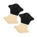 NOLITOY 10 Pairs Anti Drop Heel Half Size Pad Pumps Shoes for Women Breathable Heel Cushion Shoe Heel Protectors Forefoot Pads Non-Slip Sponge Knit Swim Cloth Silicone Yellow Gum Insole