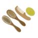Healifty 4 Pcs Baby Hair Brush Comb Toddler Cleaning Set Natural Baby Brush Set Children's Bath Set Hair Care Set Newborn Comb Children's Bathing Supply Baby Grooming Kit Baby Shower Brush