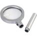 Magnifying Glass with Light 10X 20X Magnification Lightweight Handheld Magnifying Glass for Reading Inspection Hobbies Crafts Magnifier/Silver Comfortable Anniversary - Buy Online on GoSupps.com