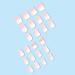 24 Pcs Medium Square Pink Press On Nails - Gradient Fake Nails with Rhinestones | Full Cover Stick-On Nails for Women & Girls | Stylish Fall French Nails - Buy Online on GoSupps.com