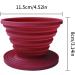 Zhuohai Collapsible Silicone Coffee Dripper - Reusable Filter Cone for Home, Office, Backpacking, Hiking, Camping & Outdoor Survival - Buy Online on GoSupps.com