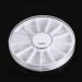 Plastic Material Nail Decoration Box Clear Lid Bead Container Portable Nail Wheel Box Nail Art Decoration Empty Wheel Box for Nail Salon Storing - Buy Online on GoSupps.com