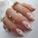 Sethexy Valentine Mandel False Nails - 24Pcs Pink Heart Acrylic Press-On Nails for Women & Girls - Buy Online on GoSupps.com