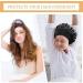 Premium 2-Piece Satin Hair Hood Set for Women | Night Sleep Hat for Curly Short & Long Hair | Reusable & Elastic - Gold & Black - Buy Online on GoSupps.com